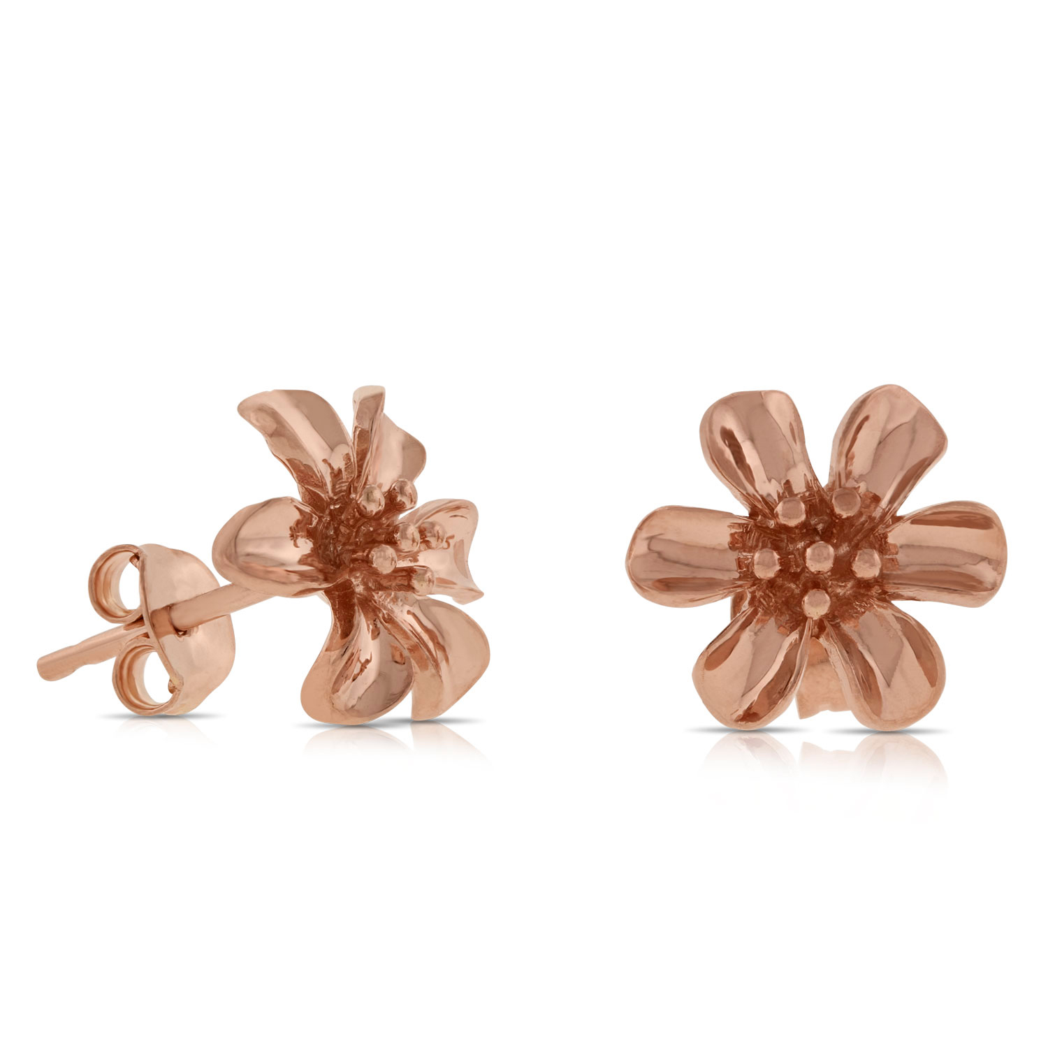 Rose Gold Flower Earrings 14K Ben Bridge Jeweler