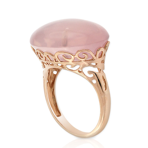 Rose Gold Pink Quartz Ring 14K Ben Bridge Jeweler