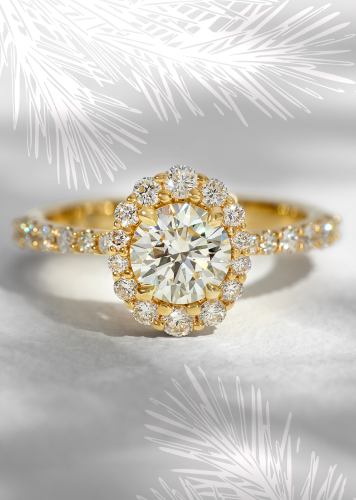 Wedding and anniversary bands with diamonds set in yellow gold