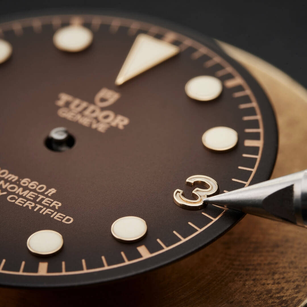 Closeup of TUDOR Black Bay 58 Bronze