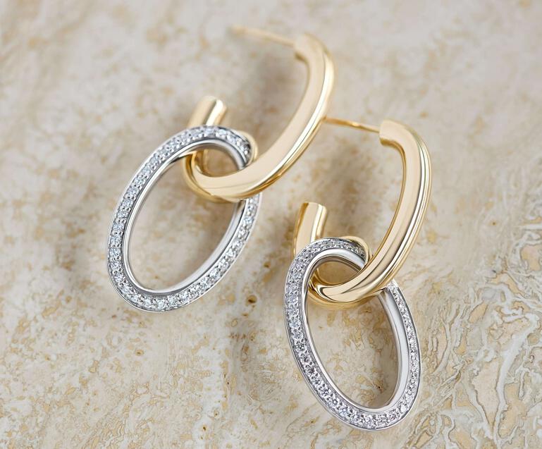 Toscano earrings with diamonds
