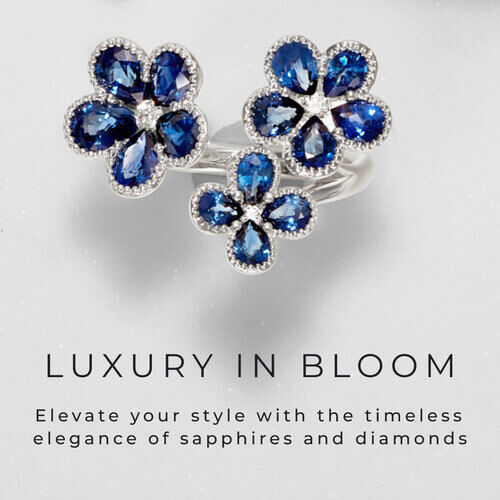 Blue Floral Earrings from Ben Bridge Jeweler