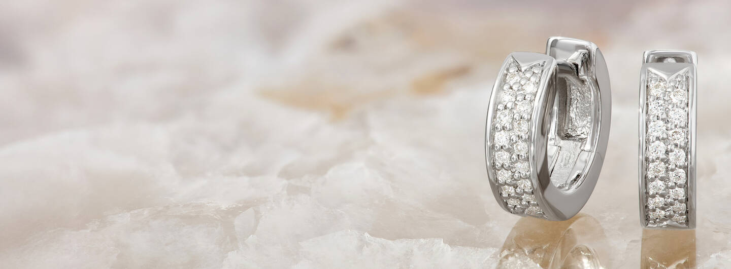 Lisa Bridge diamond hoop earrings