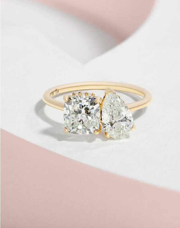 Toi et Moi engagement ring