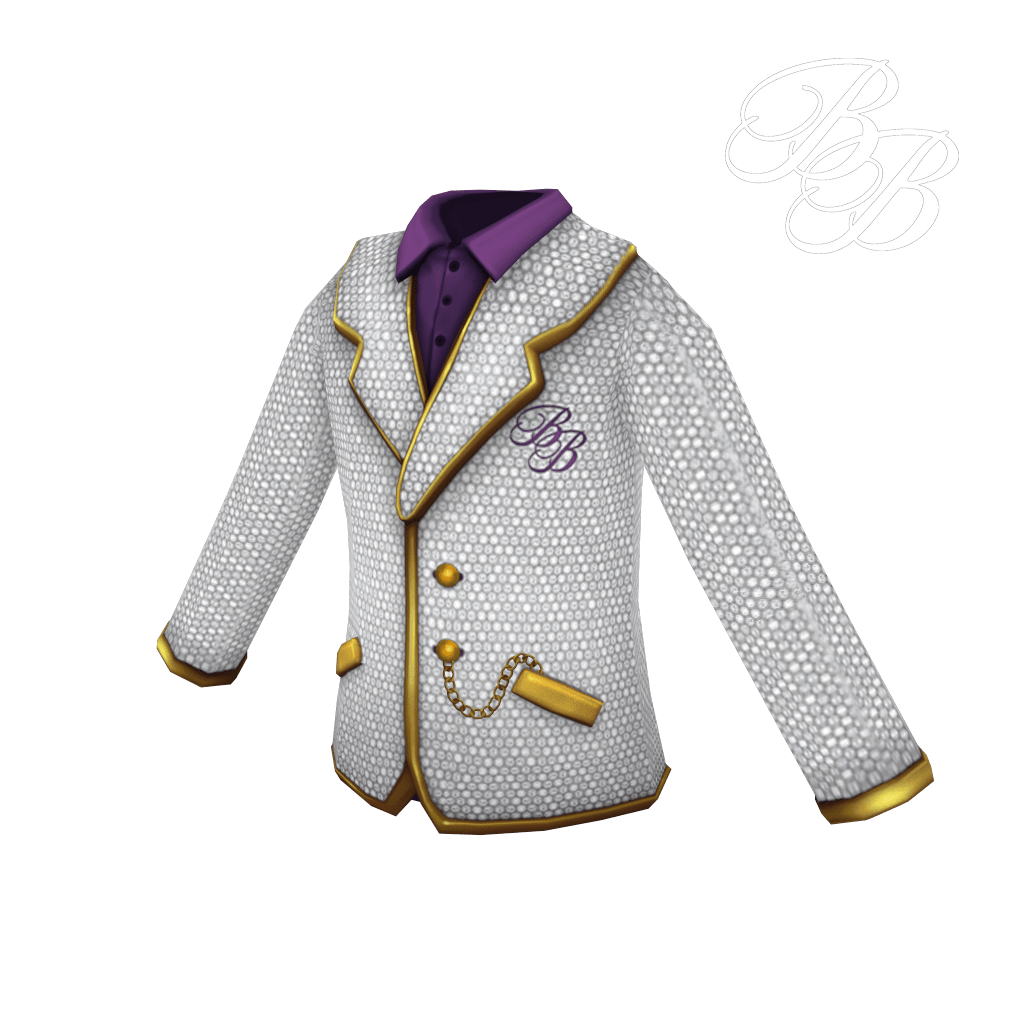 Metaverse wearable, diamond encrusted jacket with gold highlights