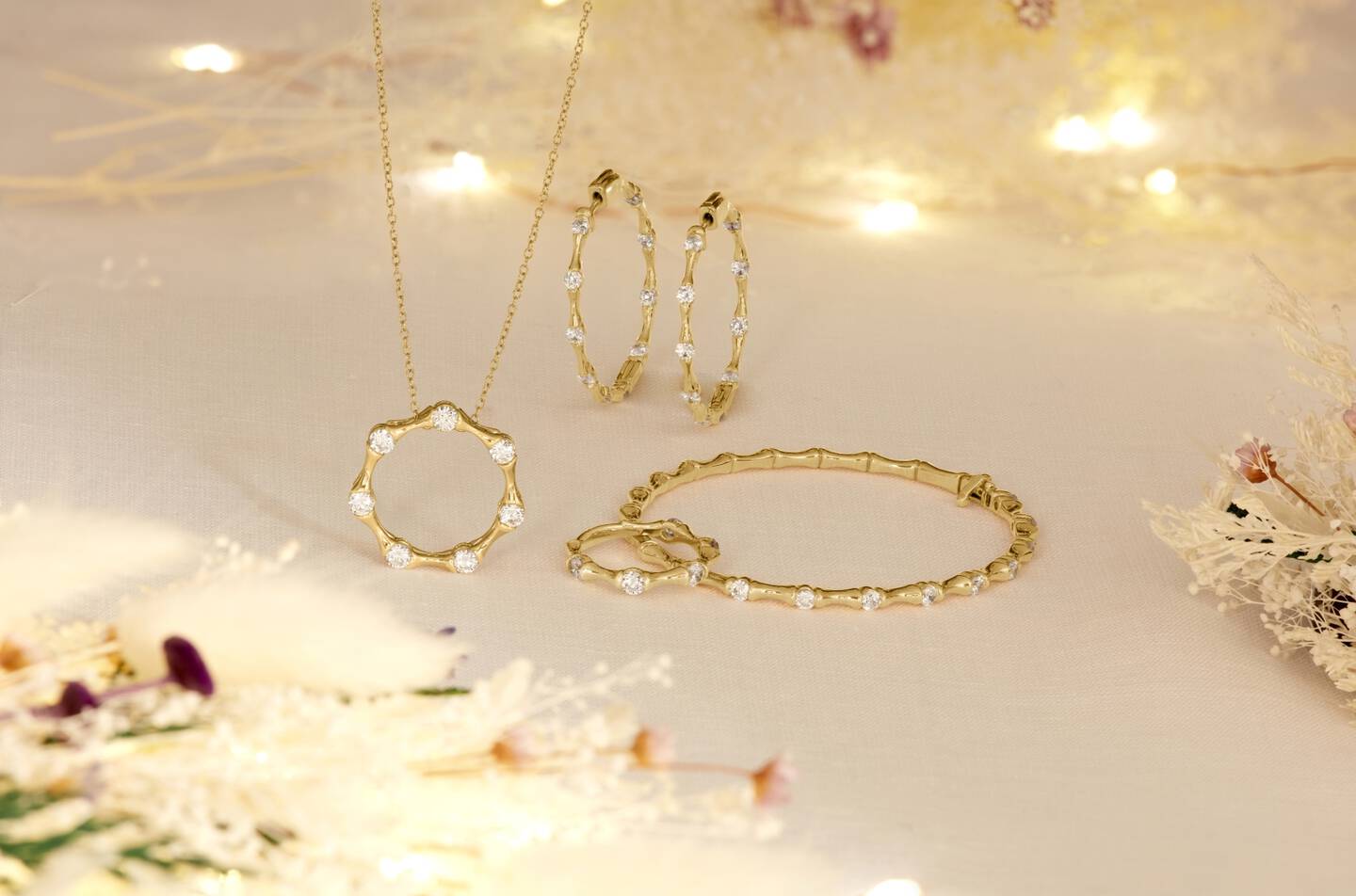 brown diamond necklace with bezel setting