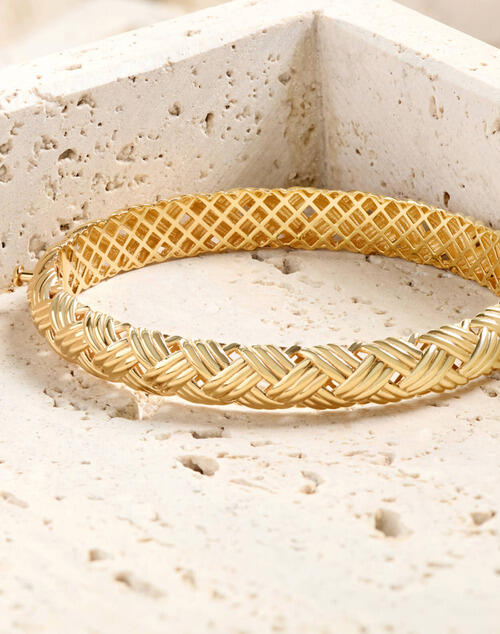 Toscano gold woven bangle