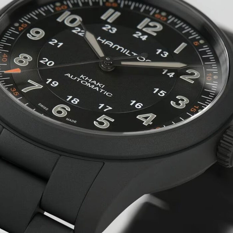 Hamilton Khaki Field Titanium Auto Black Dial Watch, 38mm image number 2