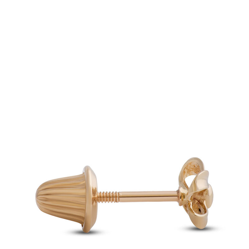 Baby Bow Earrings, 14K Yellow Gold image number 1