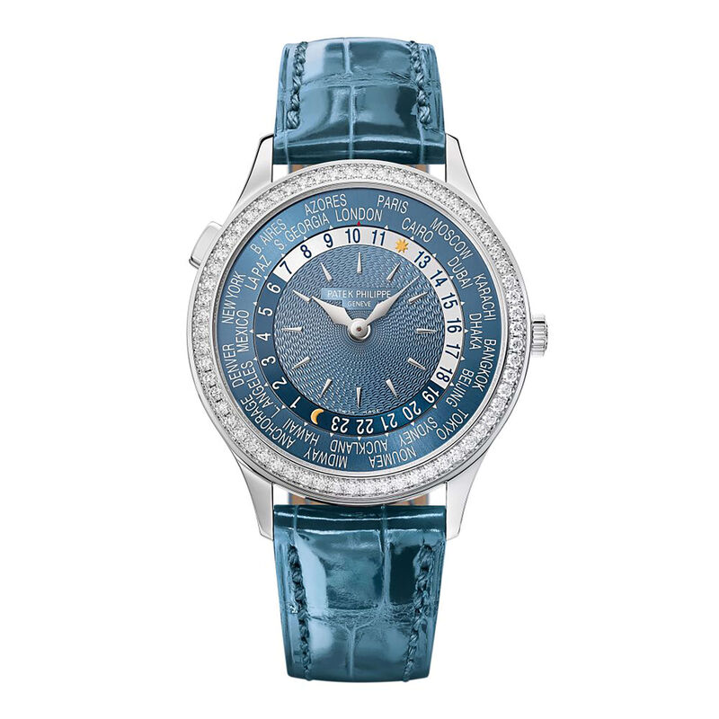 Patek Philippe Geneve Watch Blue Dial Blue Strap, 36mm image number 0