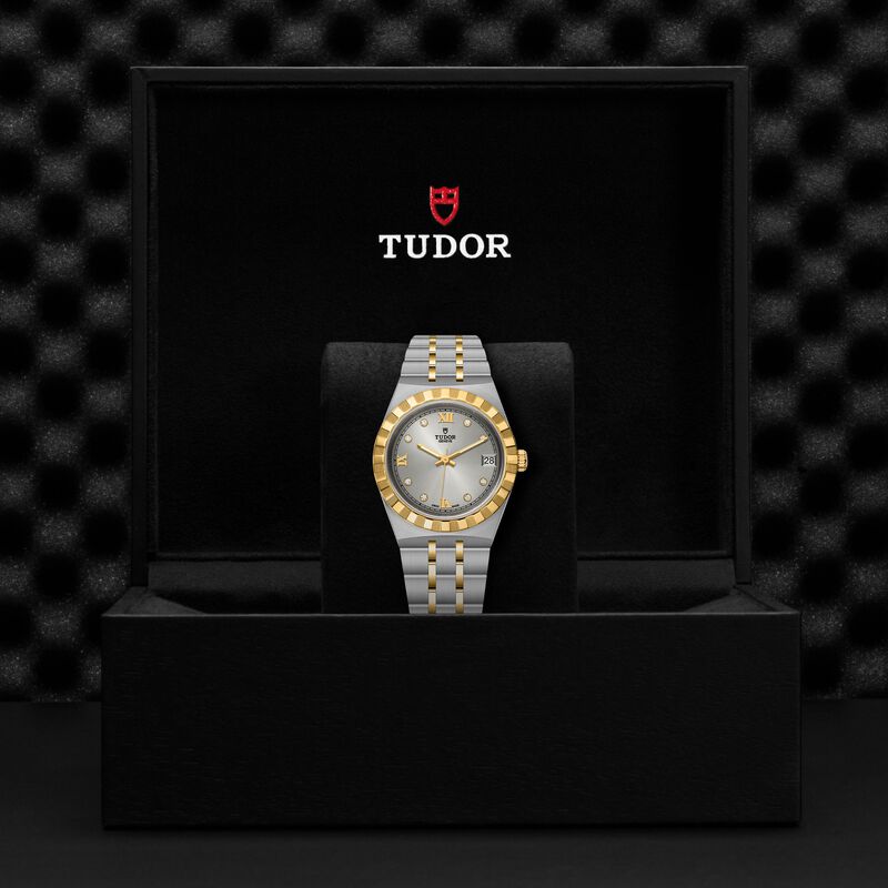 TUDOR Royal Watch Steel Case Silver Dial Steel And Gold Bracelet, 34mm image number 4
