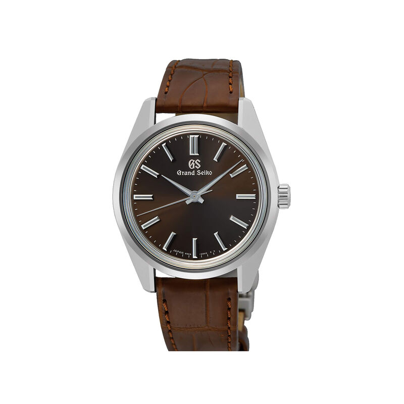 Grand Seiko Heritage Collection Watch Brown Dial Brown Leather Strap, 36.5mm image number 0
