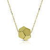 Faceted Ball Pendant Necklace 14K