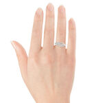 Diamond Feather Leaf Ring 14K