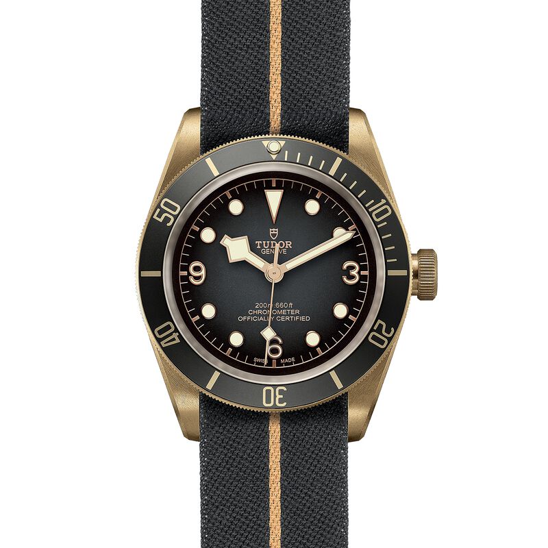 TUDOR Black Bay Watch Bronze Case Grey Dial Fabric Strap, 43mm image number 1