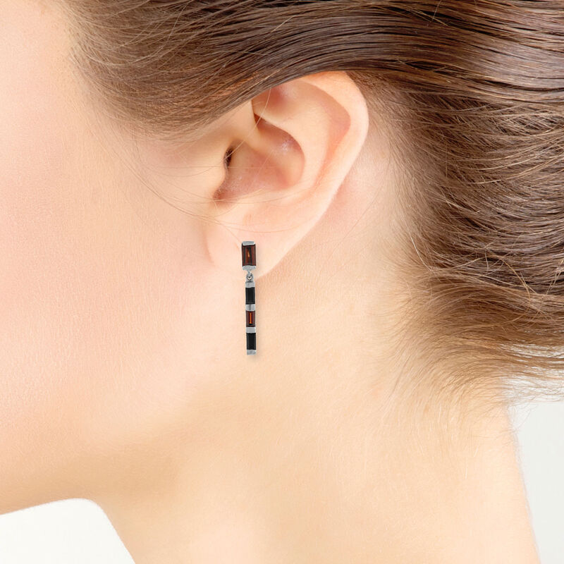 Lisa Bridge Garnet &  Black Onyx Stick Earring image number 1
