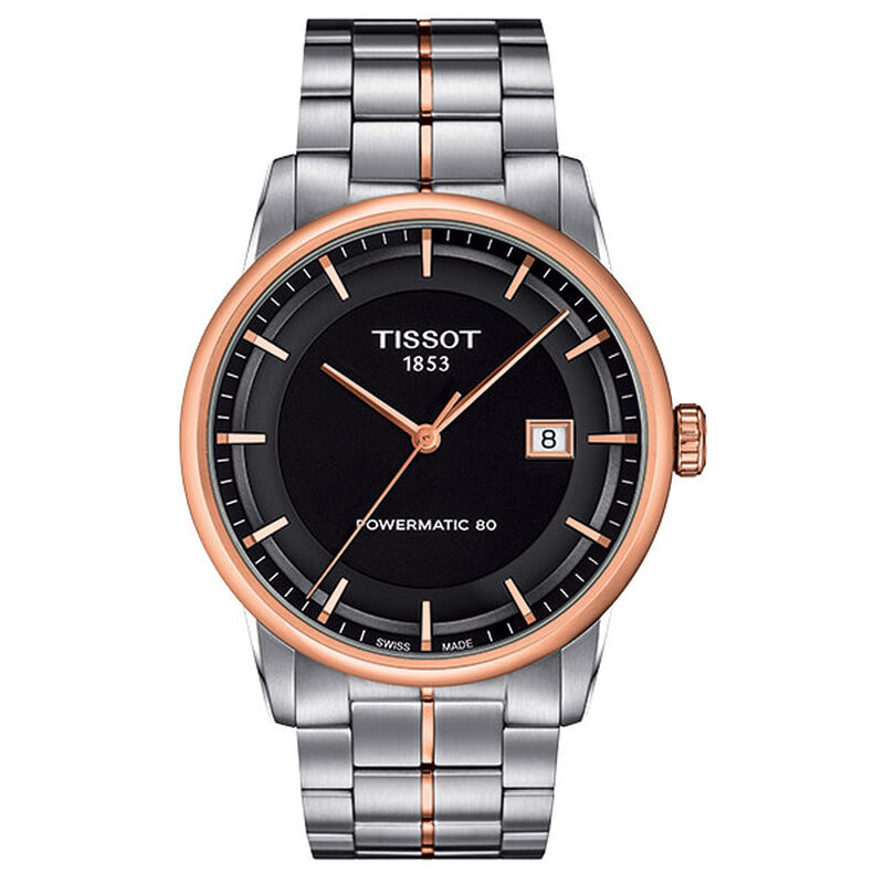 Tissot Luxury Powermatic 80 Rose Gold PVD Auto Watch, 41mm image number 1