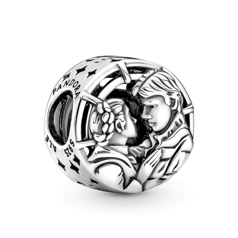 Pandora Star Wars Han Solo & Leia Kiss Charm image number 0