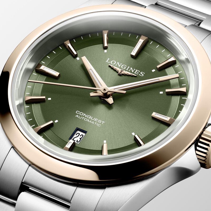 Longines Conquest Green Dial Watch, 30mm image number 2