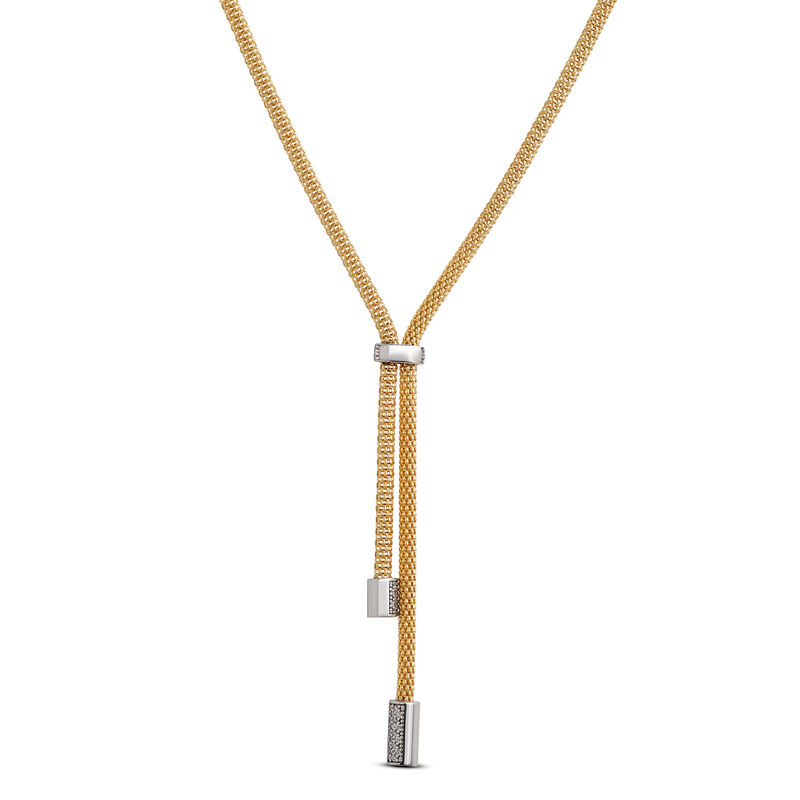 Toscano Gold Lariat Necklace, ⅔ Total Carat Weight, 18K Yellow Gold image number 1