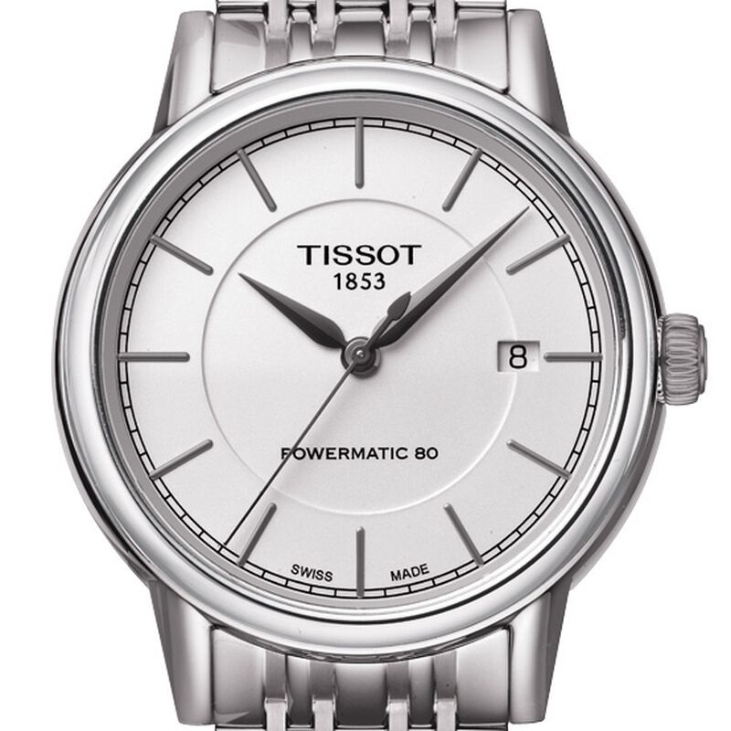 Tissot Carson Powermatic 80 White Dial Steel Auto Watch, 40mm image number 2