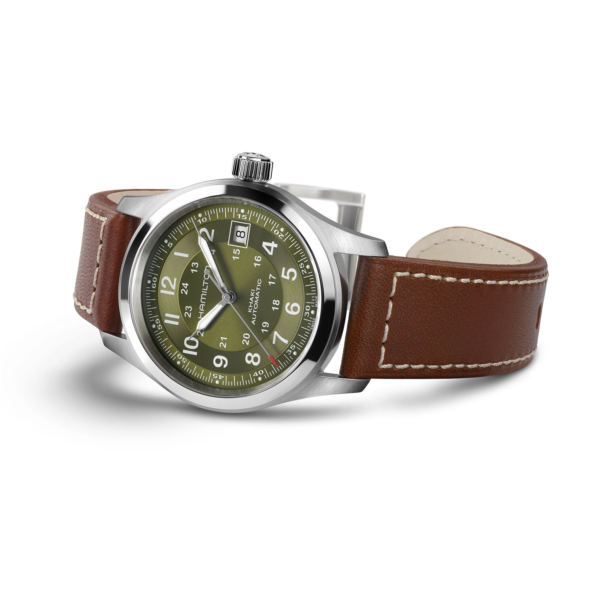 Hamilton Khaki Field Auto Green Dial Watch, 38mm