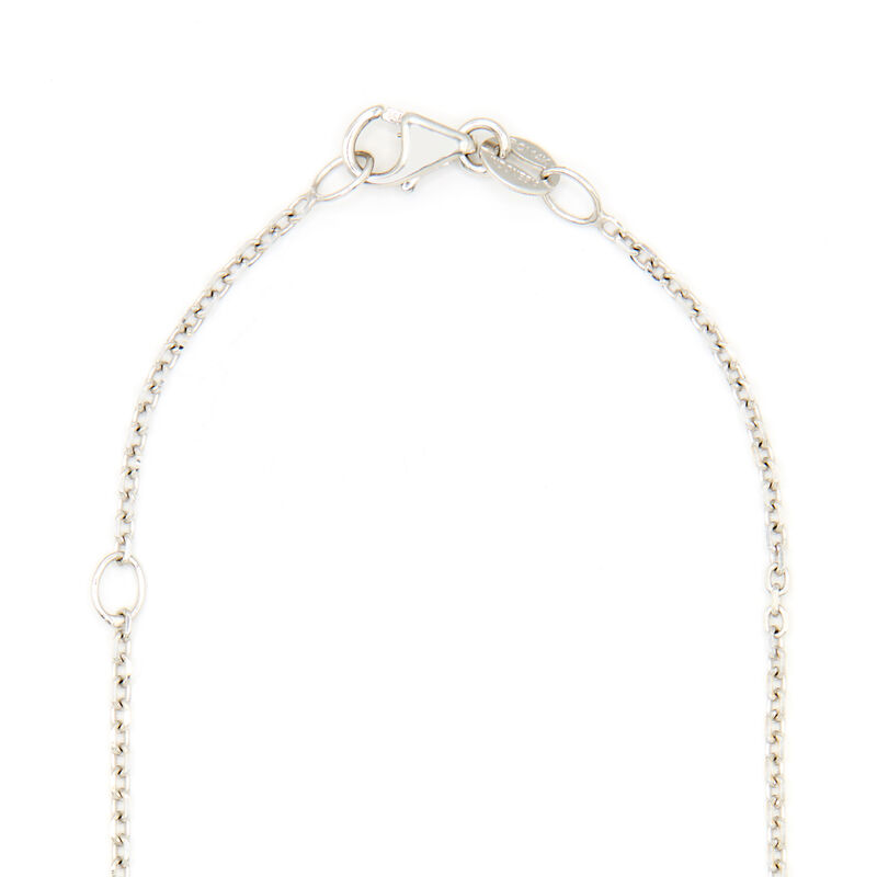 Diamond Cross Pendant, 14K White Gold image number 2