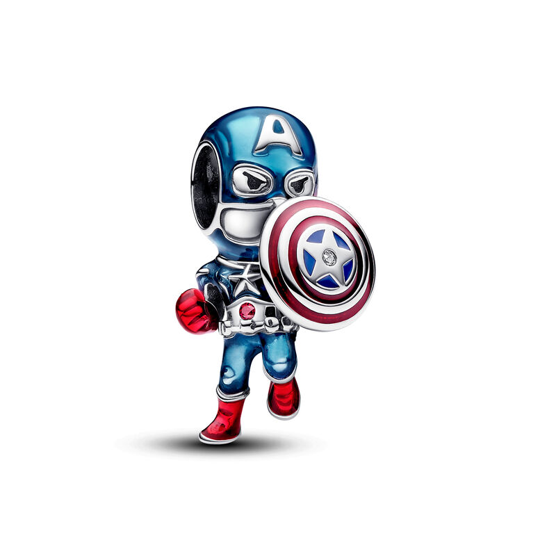 Pandora Marvel The Avengers Captain America Charm image number 0