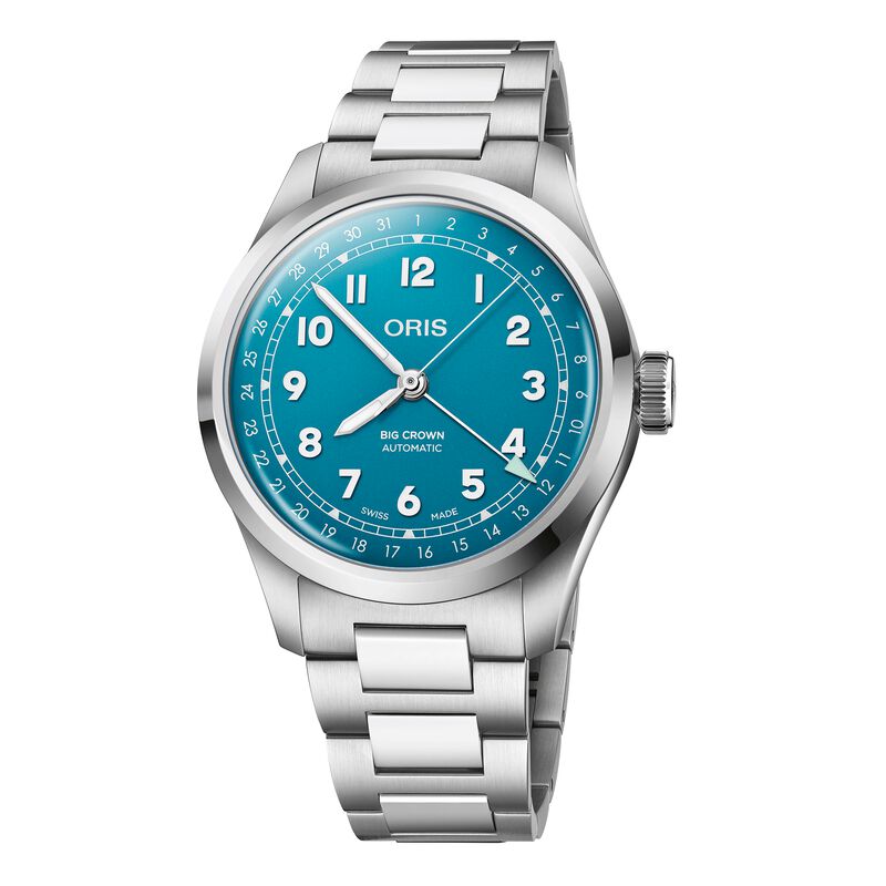 Oris Big Crown Pointer Date Turquoise Dial Watch, 40mm image number 0