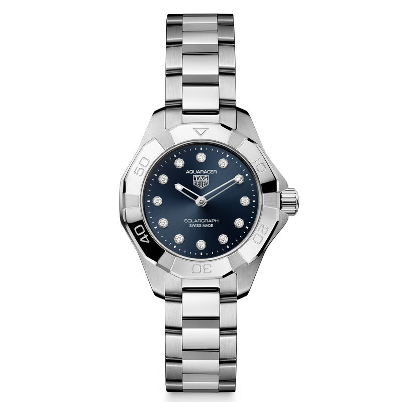 TAG Heuer Aquaracer Professional 100 Solargraph Blue Dial Watch, 28mm image number 0