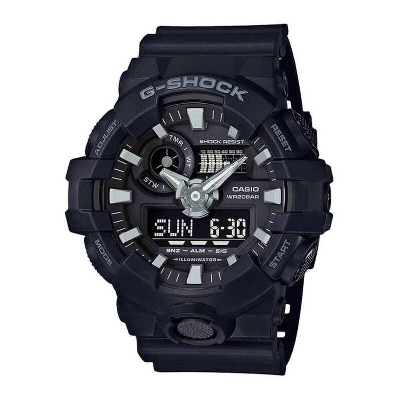 G-Shock Black Strap Gray Detailed Watch, 57.5mm image number 1