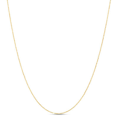 Classic Bead Chain, 1.2mm, 14K Yellow Gold