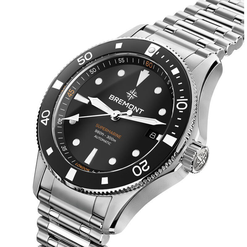 Bremont Supermarine 300M Date Black Dial Watch, 40mm image number 2