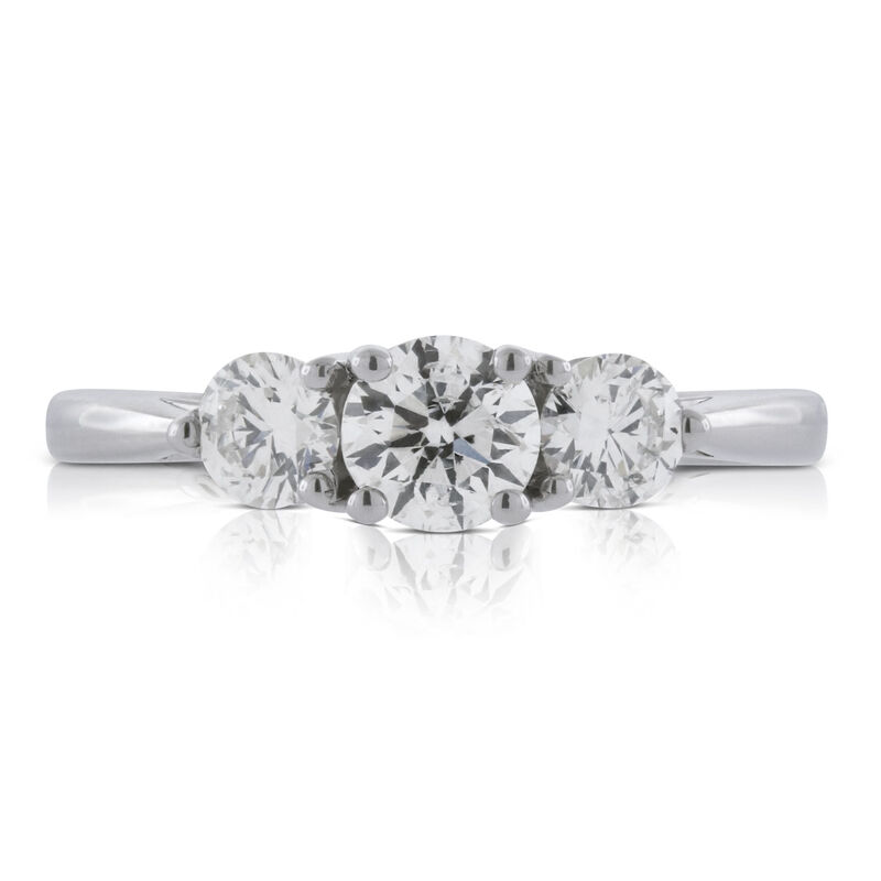 Ikuma Canadian Diamond Engagement 3-Stone Ring 14K image number 1
