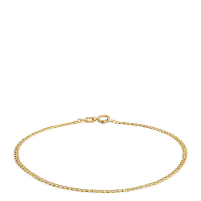 Toscano 7.5-Inch Curb Link Bracelet, 14K Yellow Gold