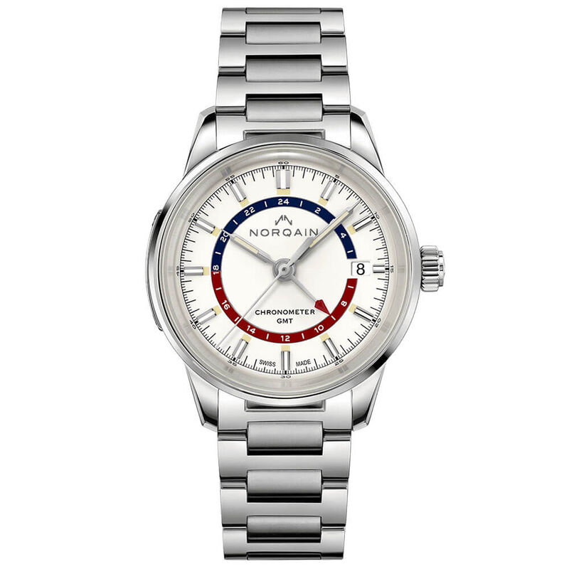 Norqain Freedom 60 GMT Opaline Steel Watch, 40mm image number 0