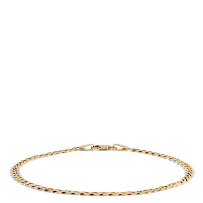 Cuban Link 8-Inch Bracelet, 14K Yellow Gold