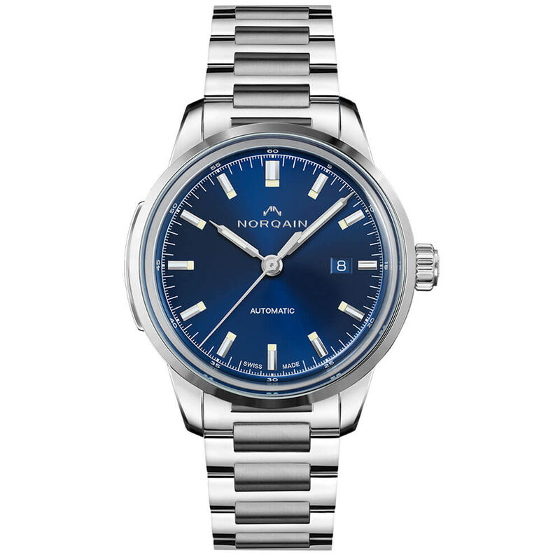 Norqain Freedom 60 Blue Steel Watch, 42mm image number 1