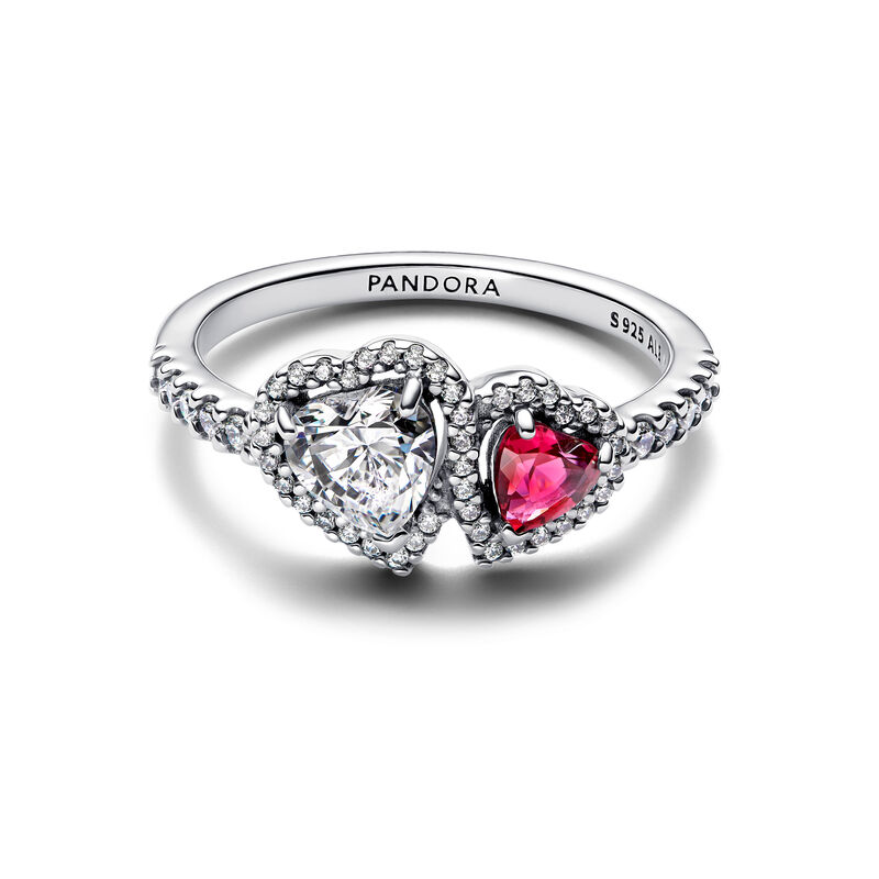 Pandora Halo Hearts Ring image number 2