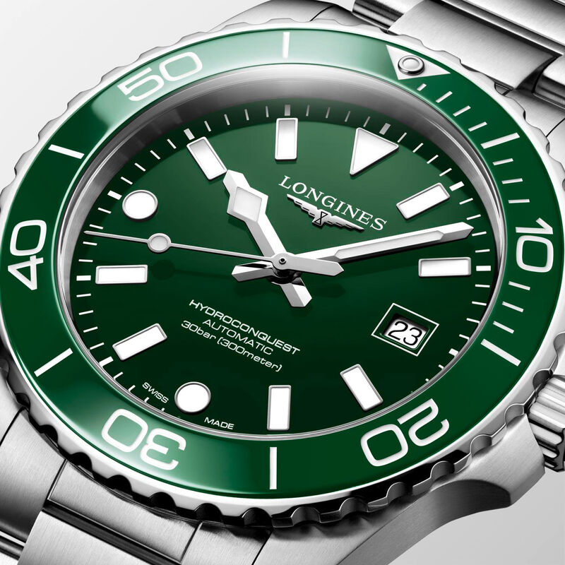 Longines Hydroconquest Green Dial Watch, 42mm image number 2