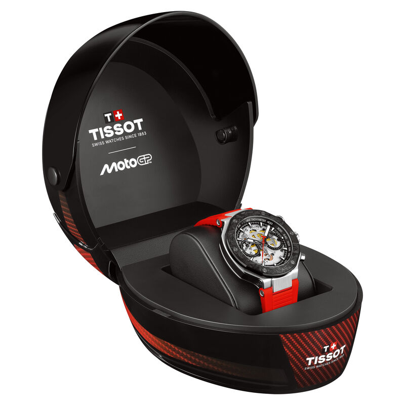 TISSOT T-Race MotoGP 2026 Gray Skeleton Dial Watch, 45mm image number 3