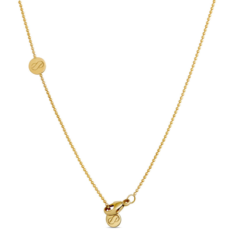 Twisted Circle Pendant with Round Diamonds, &frac12; Carat Total Weight, 18K Yellow Gold image number 2