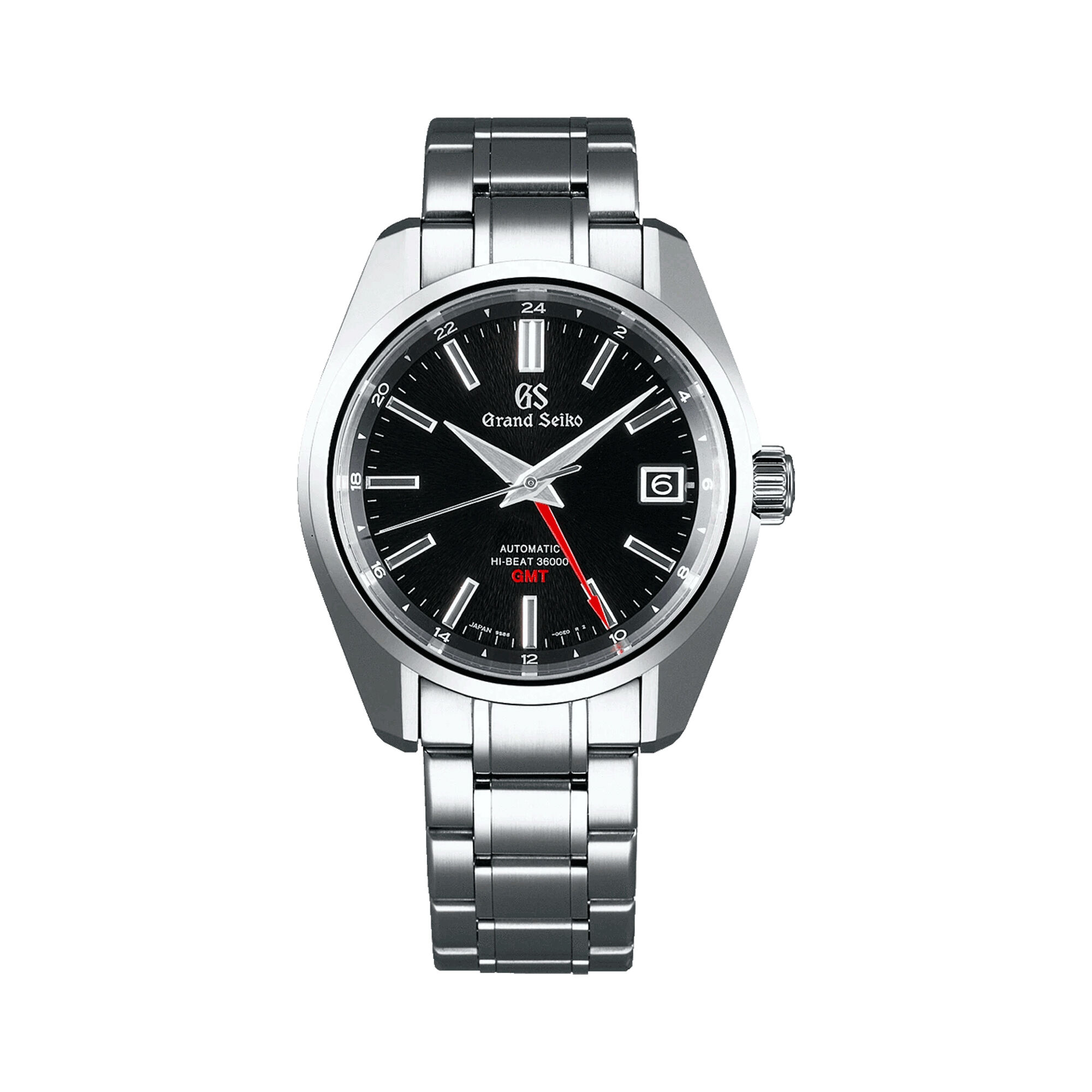 Grand Seiko Heritage Collection Watch Black Dial Steel Bracelet