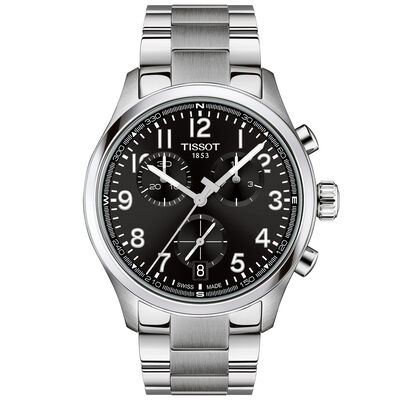 TISSOT Chrono L Black Dial Watch, 42mm