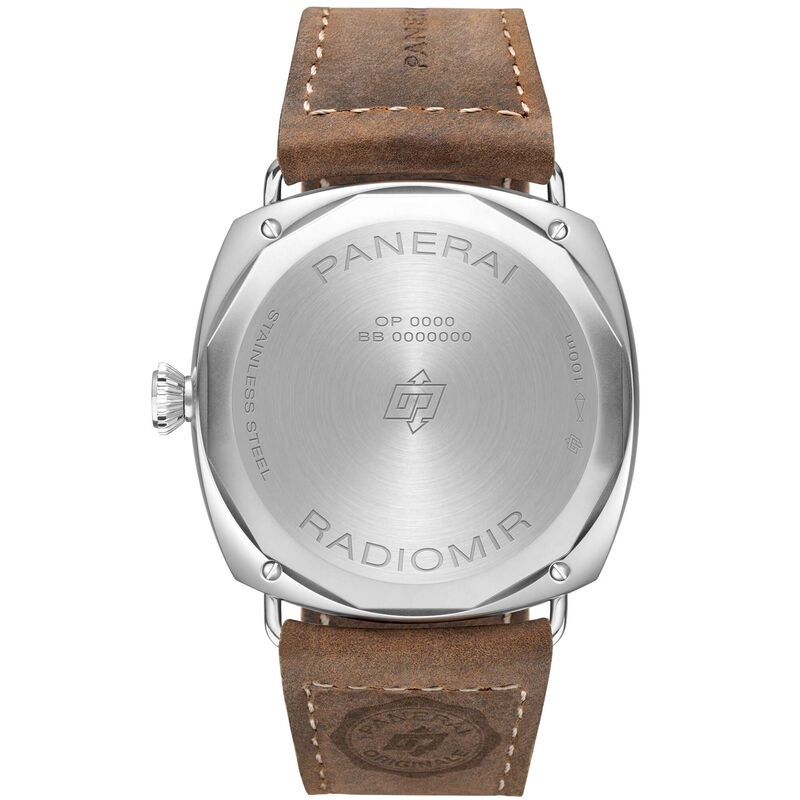 Panerai Radiomir Tre Giorni Watch Beige Dial Brown Leather Strap, 45mm image number 1