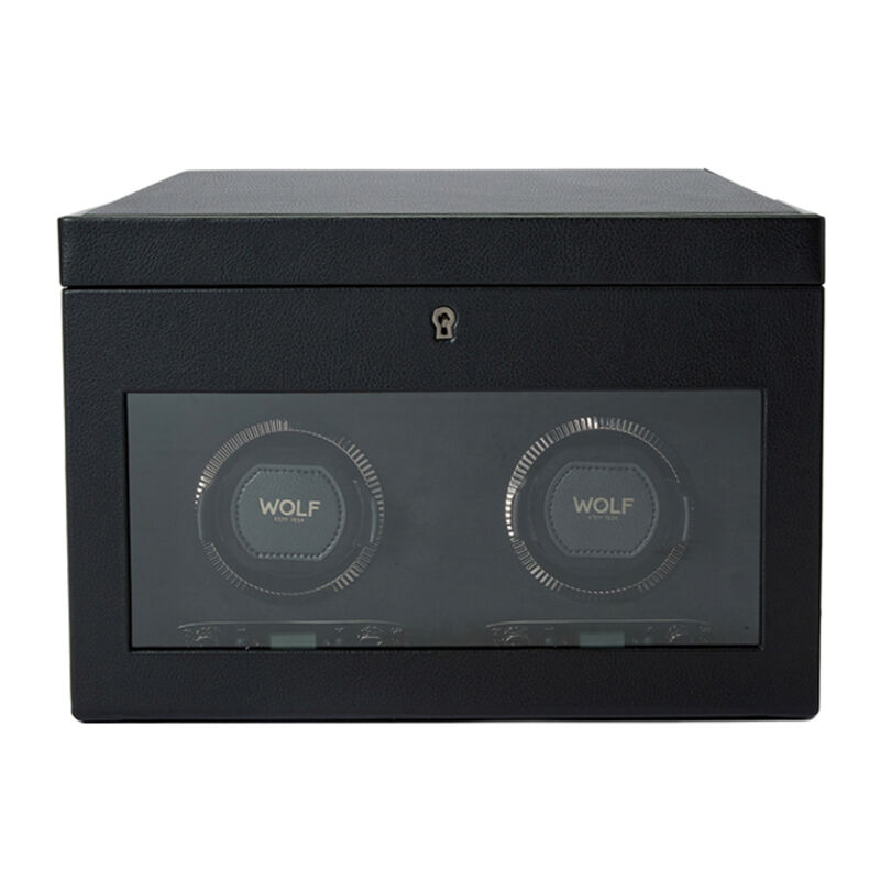 WOLF British Racing Double Watch Winder with Storage image number 1