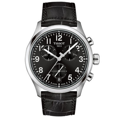 TISSOT Chrono L Black Dial Watch, 42mm