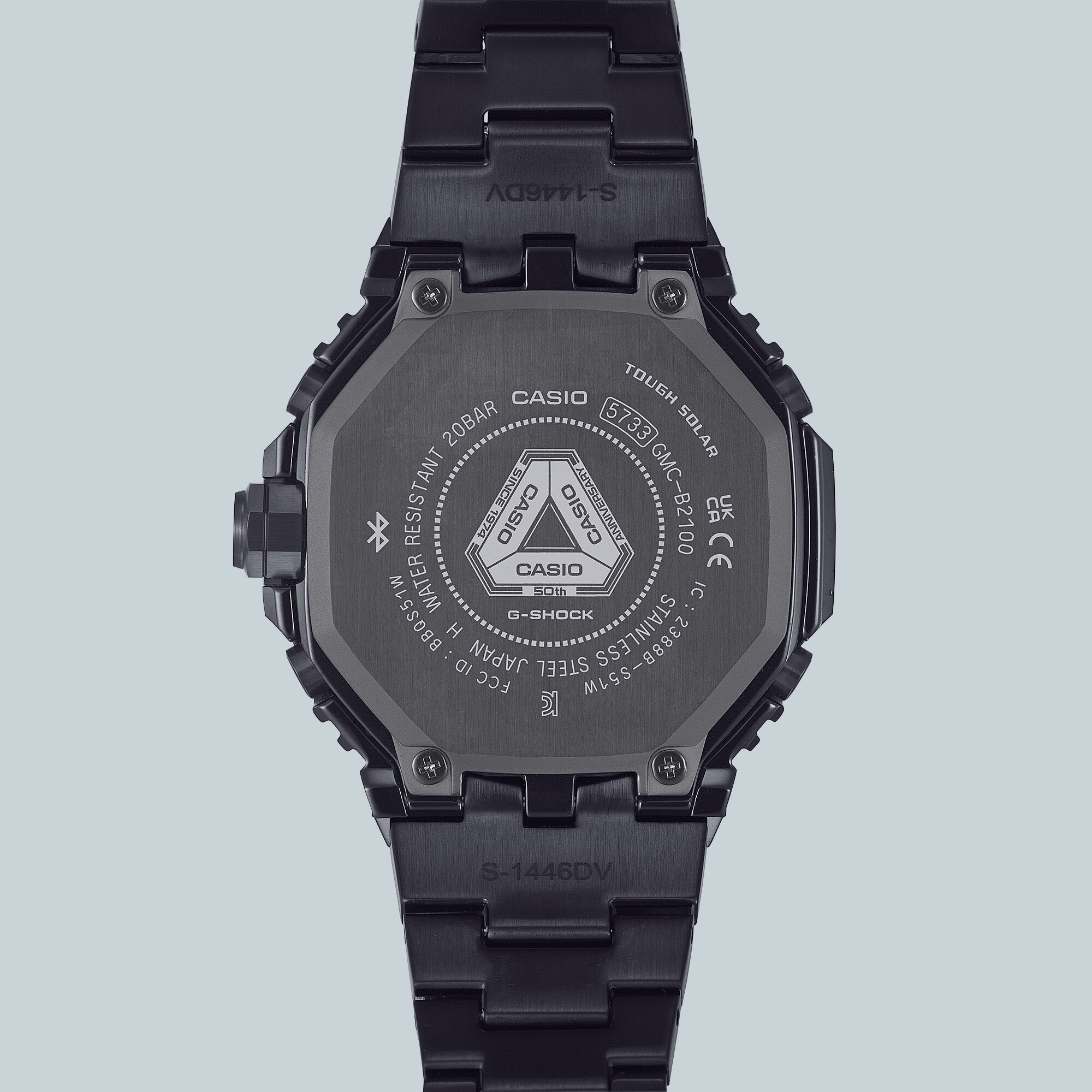 【G-SHOCK】CASIO 50th ANNIVERSARY ブラック G-Shock Full-Metal 50th Anniversary Chronograph Black Dial Watch