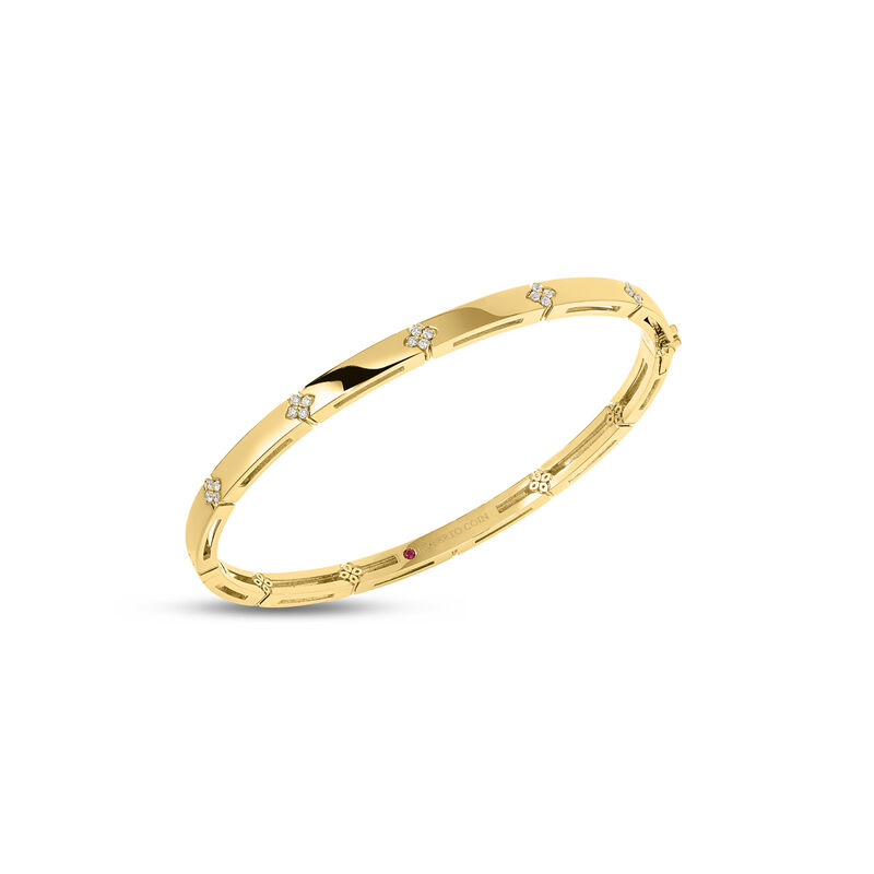 Roberto Coin 18K Yellow Love In Verona Diamond Accent Bangle image number 0
