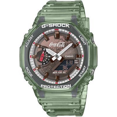 G-Shock Analog Digital 2100 Series Brown Dial Watch, 45.4mm